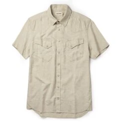 The Short Sleeve Western In Natural