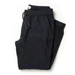 The Apres Pant In Coal Double Cloth