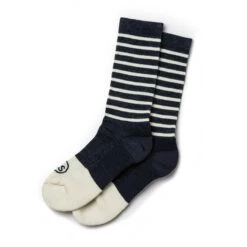 The Merino Sock In Navy Stripe
