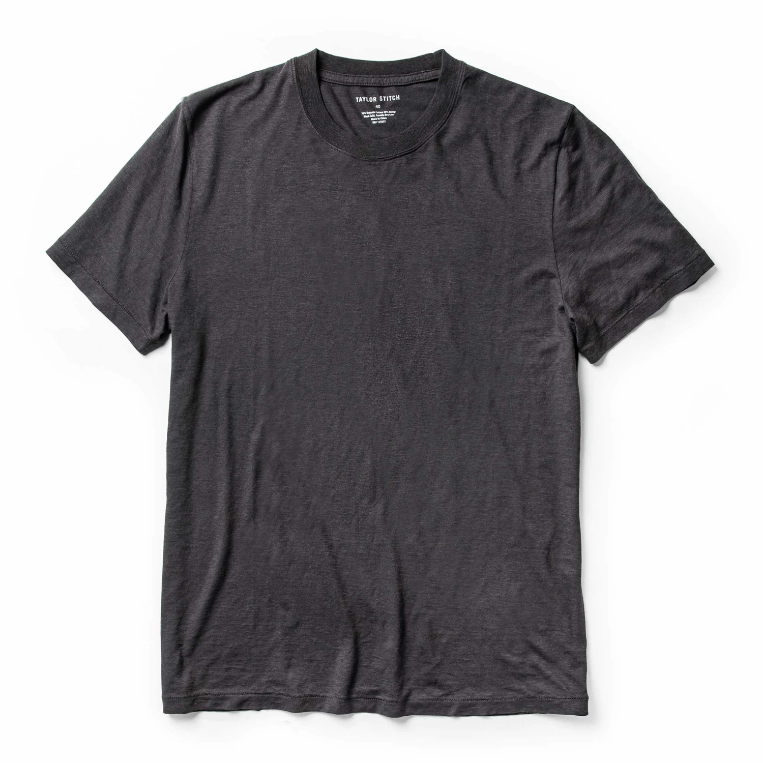 The Cotton Hemp Tee In Charcoal