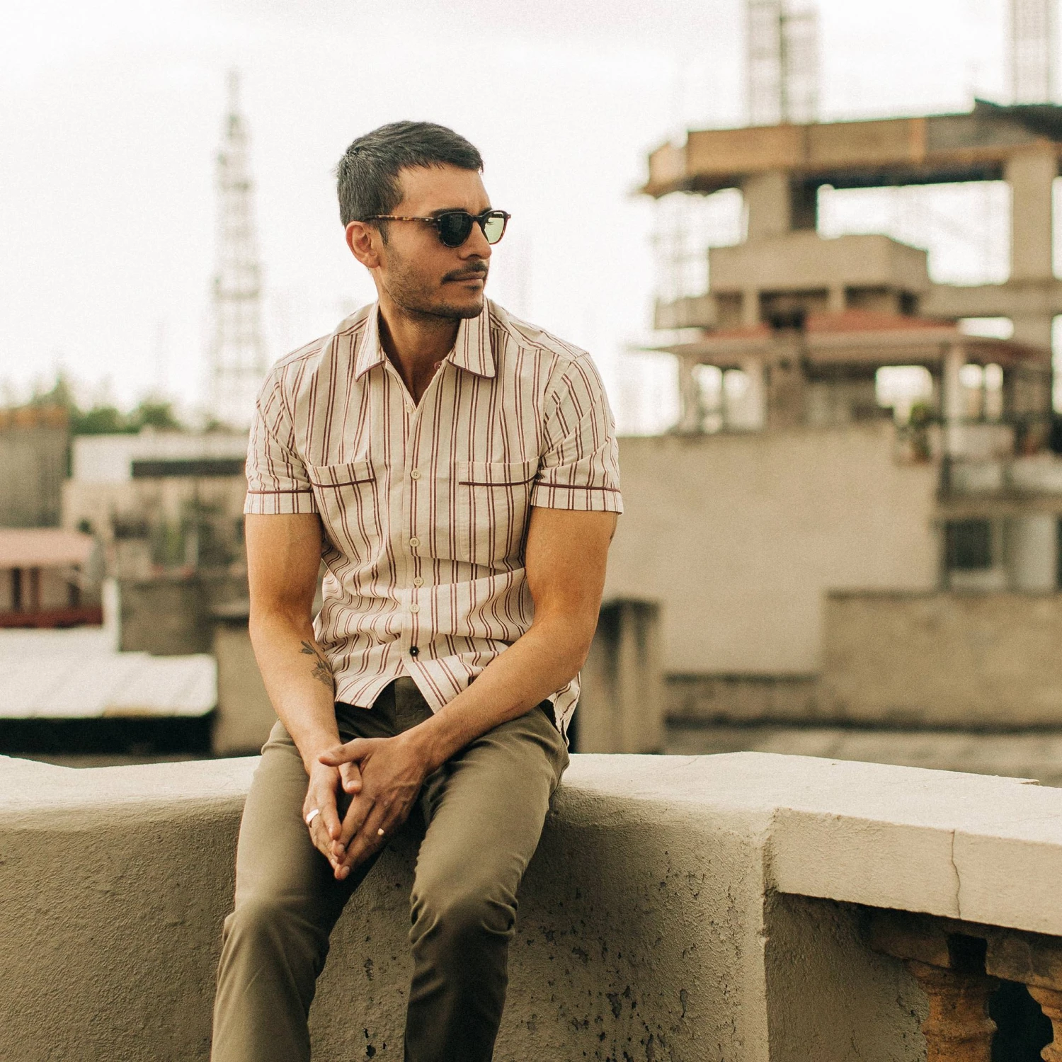 The Tulum In Cranberry Stripe - Image 2