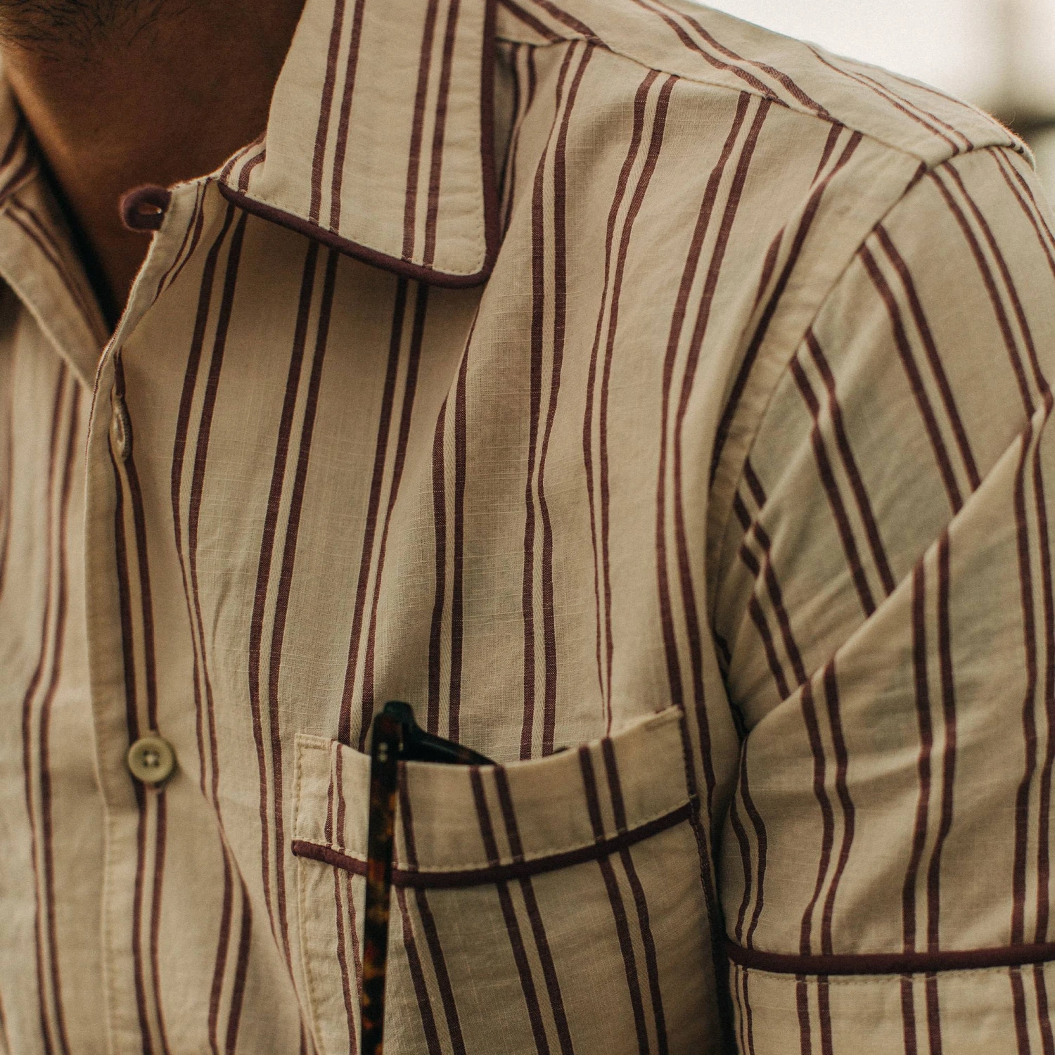 The Tulum In Cranberry Stripe - Image 4