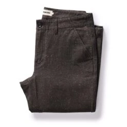The Carnegie Pant In Peat Nep Herringbone