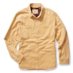The Lined Utility Shirt In Wheat Denim