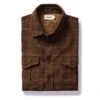 The Saddler Shirt In Dark Roast Plaid Cord