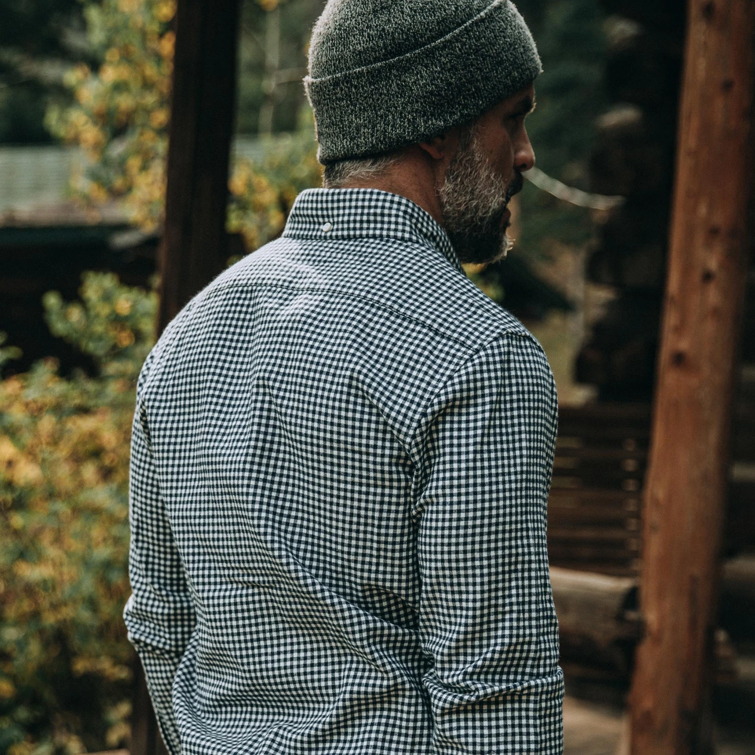 None The Jack In Brushed Navy Gingham - Image 5