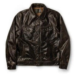 None The Long Haul Jacket In Cola Leather