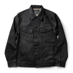 None The Long Haul Jacket In Black Over-dye Selvage
