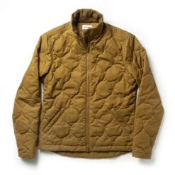 None The Vertical Jacket In British Khaki Dry Wax