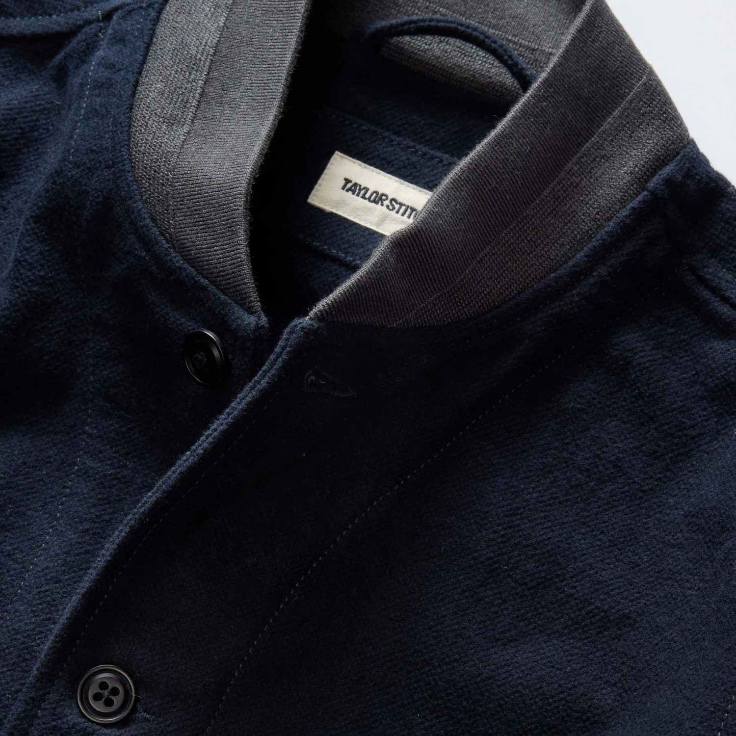 The Bomber Jacket In Dark Navy Moleskin - Image 8