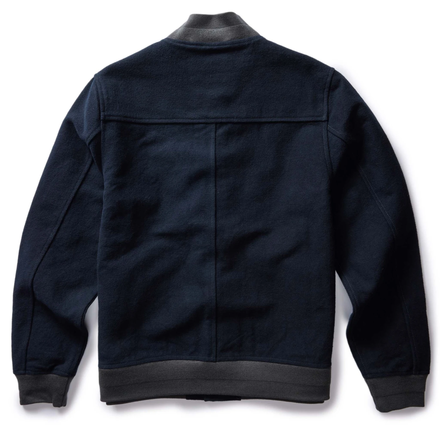The Bomber Jacket In Dark Navy Moleskin - Image 6