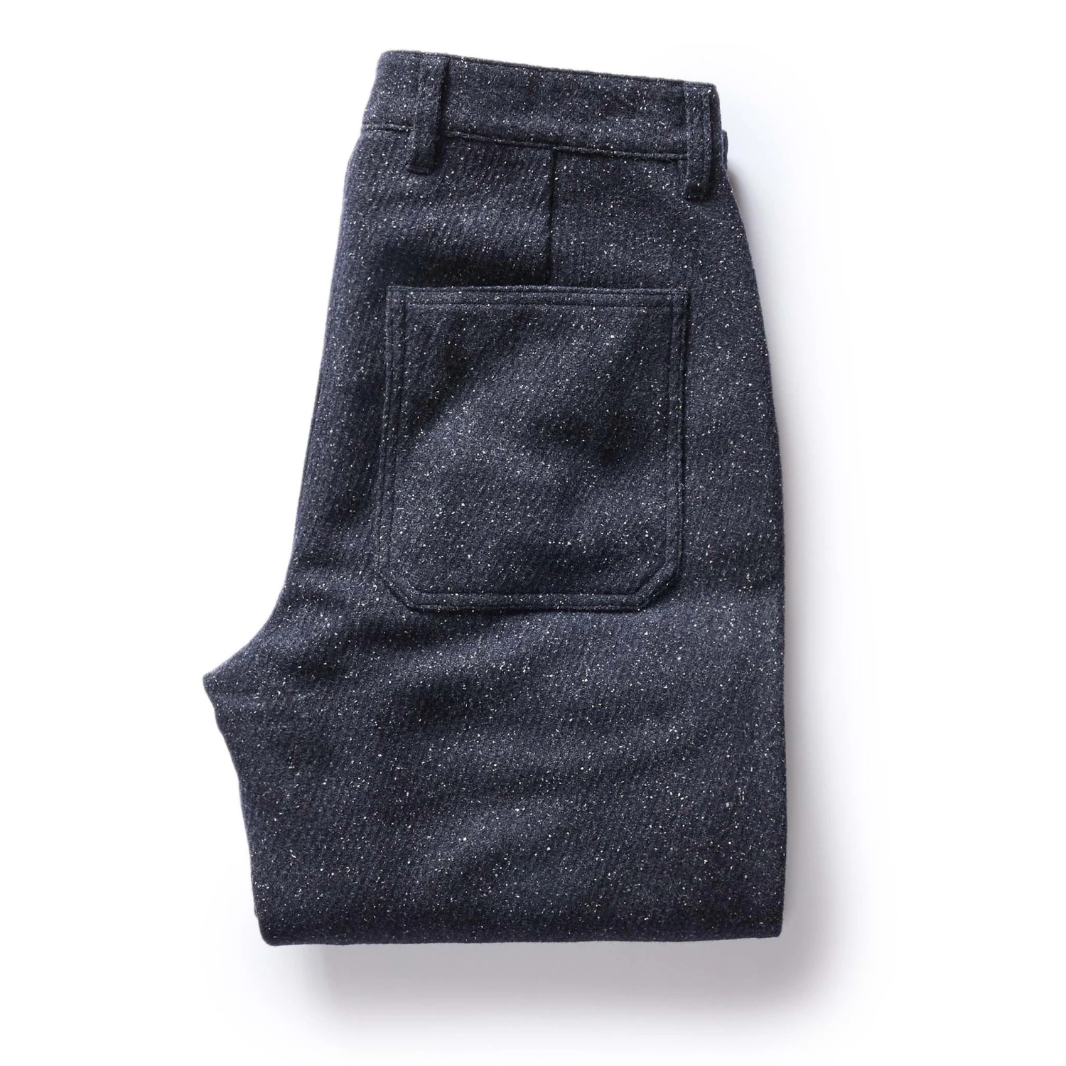 The Camp Pant In Navy Nep Wool - Image 6