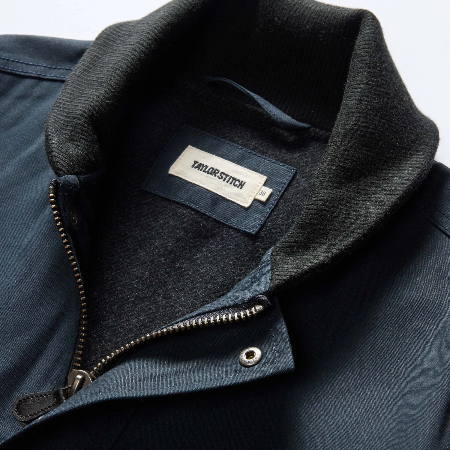 The Deck Jacket In Dark Navy Dry Wax - Image 9