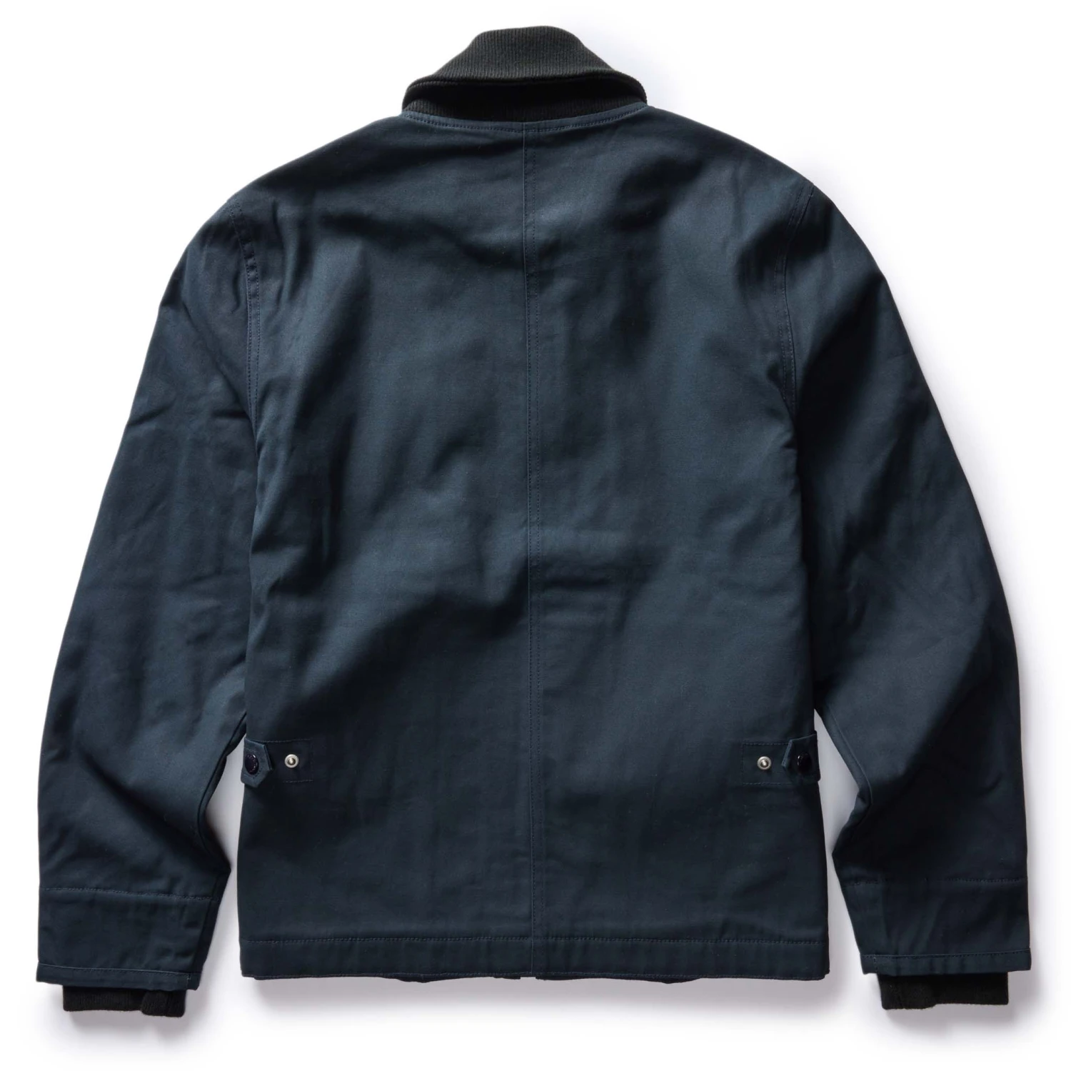 The Deck Jacket In Dark Navy Dry Wax - Image 8
