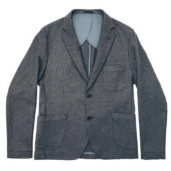 None The Telegraph Jacket In Grey Wool