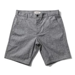 The Camp Short In Slub Chambray