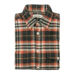 The Crater Shirt In Olive Plaid