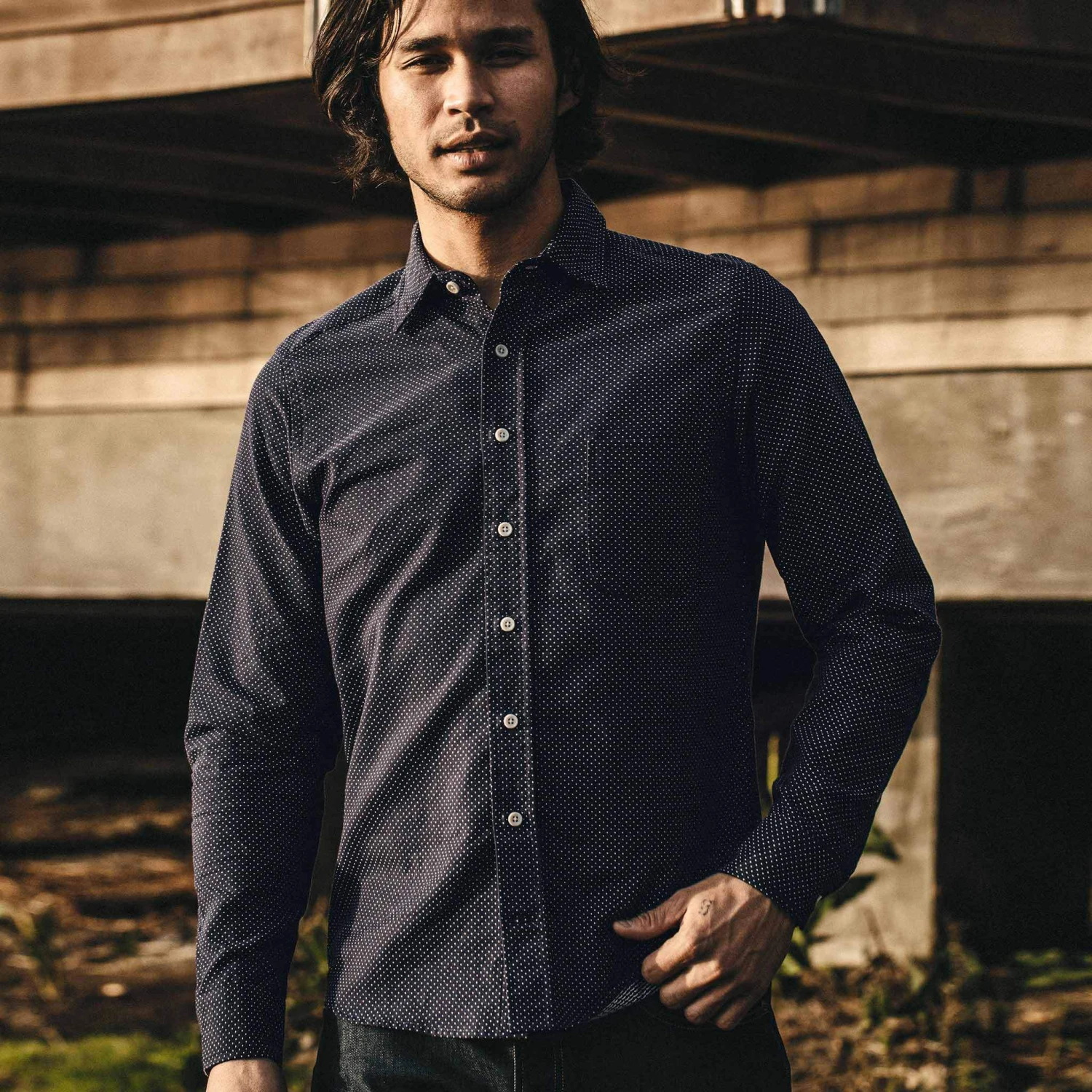 The California In White Jacquard Dot - Image 2