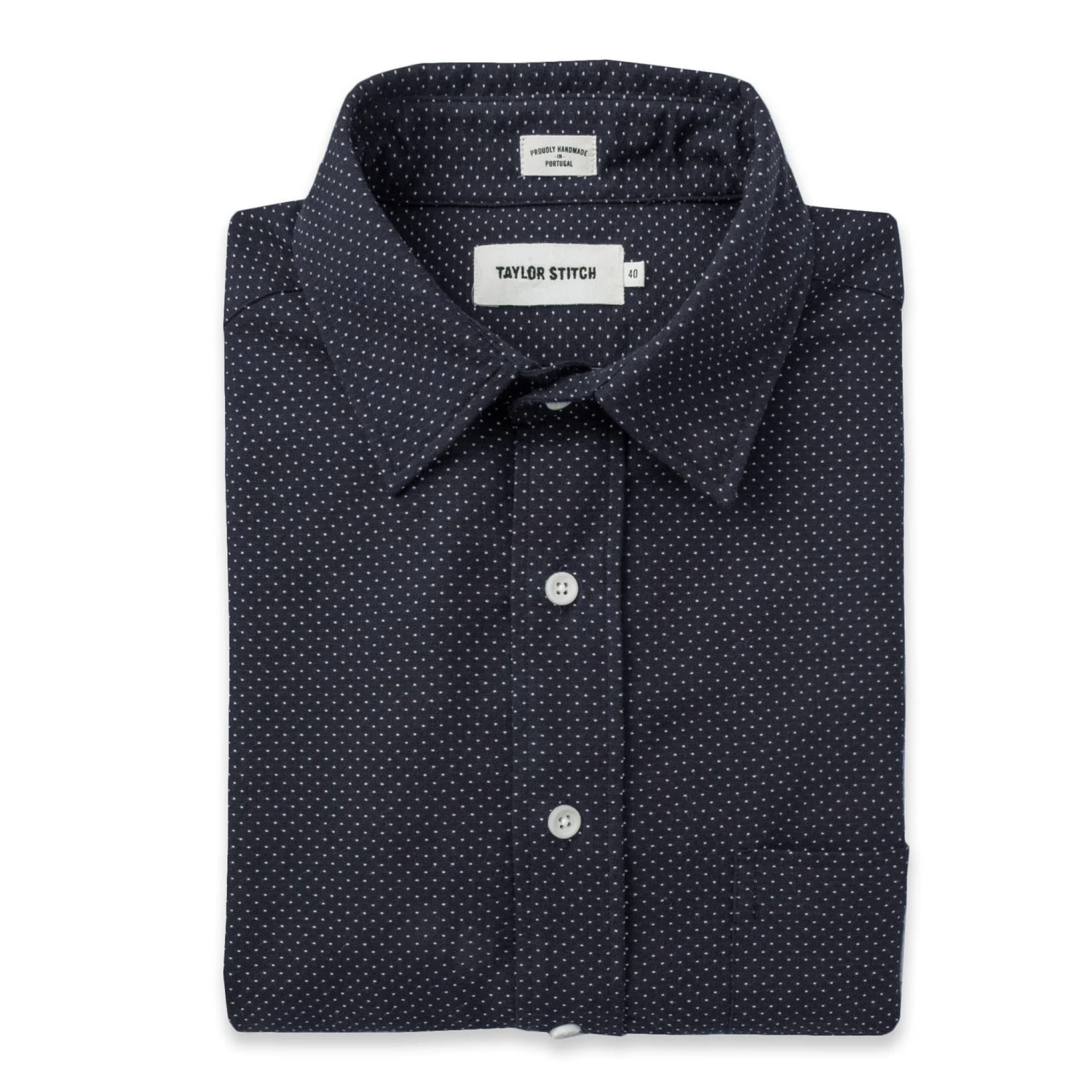 The California In White Jacquard Dot