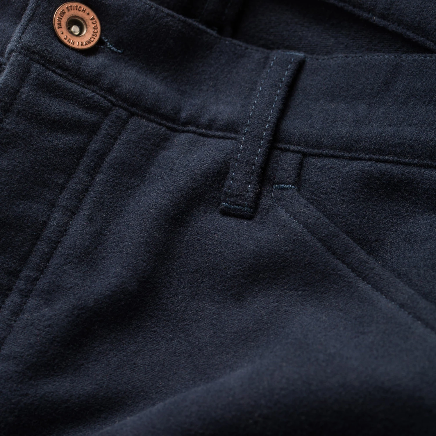 The Camp Pant In Navy Moleskin - Image 11