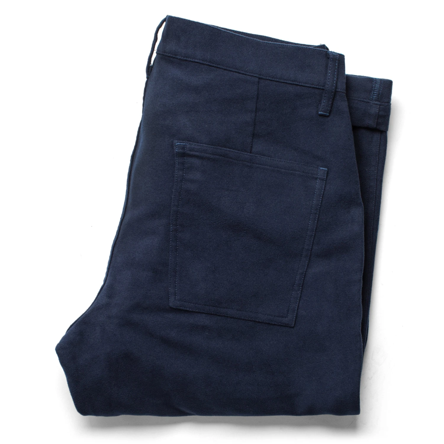 The Camp Pant In Navy Moleskin - Image 12