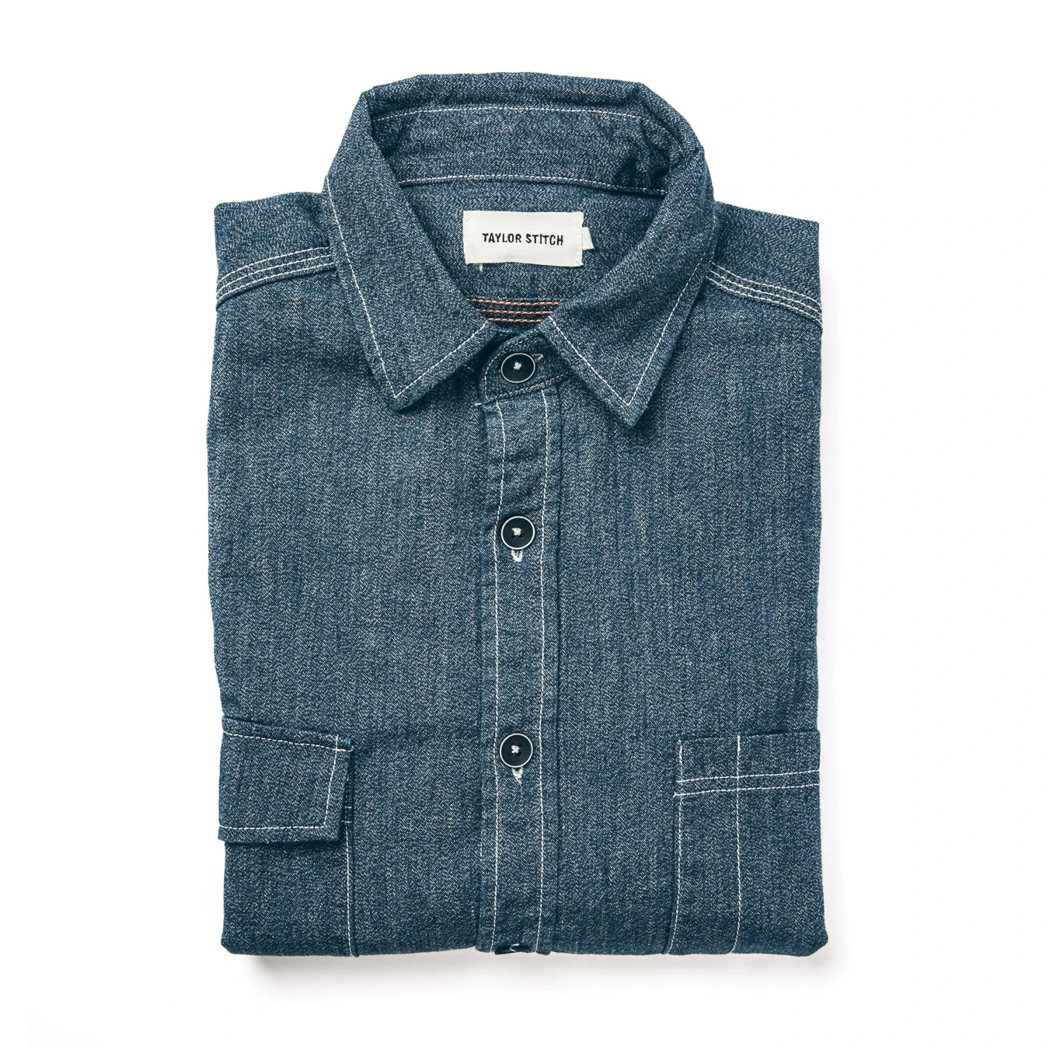 The Utility Shirt In Indigo Salt & Pepper Chambray