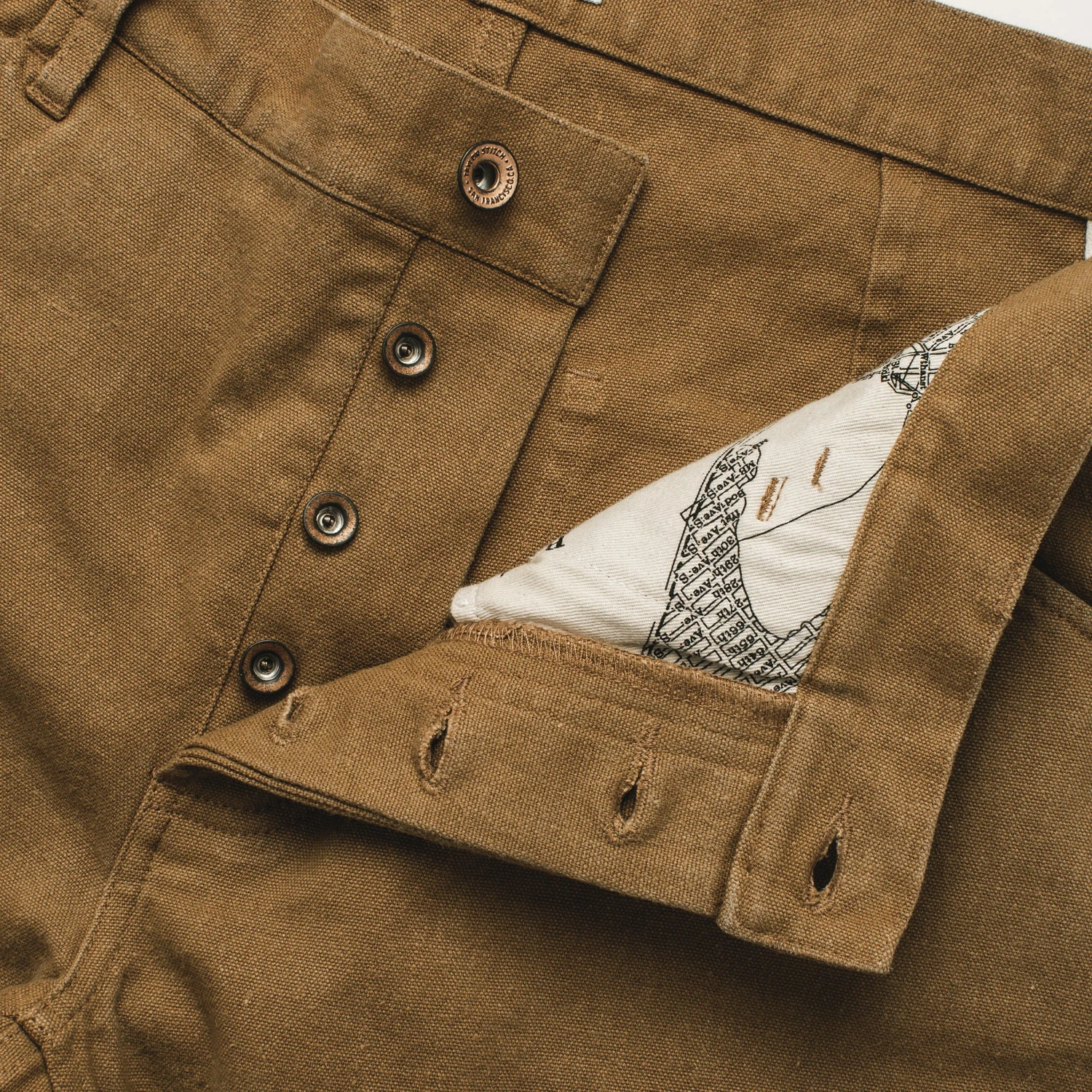 The Chore Pant In British Khaki Boss Duck - Image 8