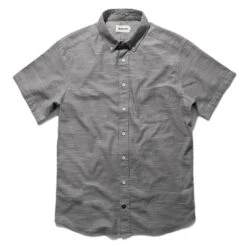 The Short Sleeve Jack In Grey Dobby
