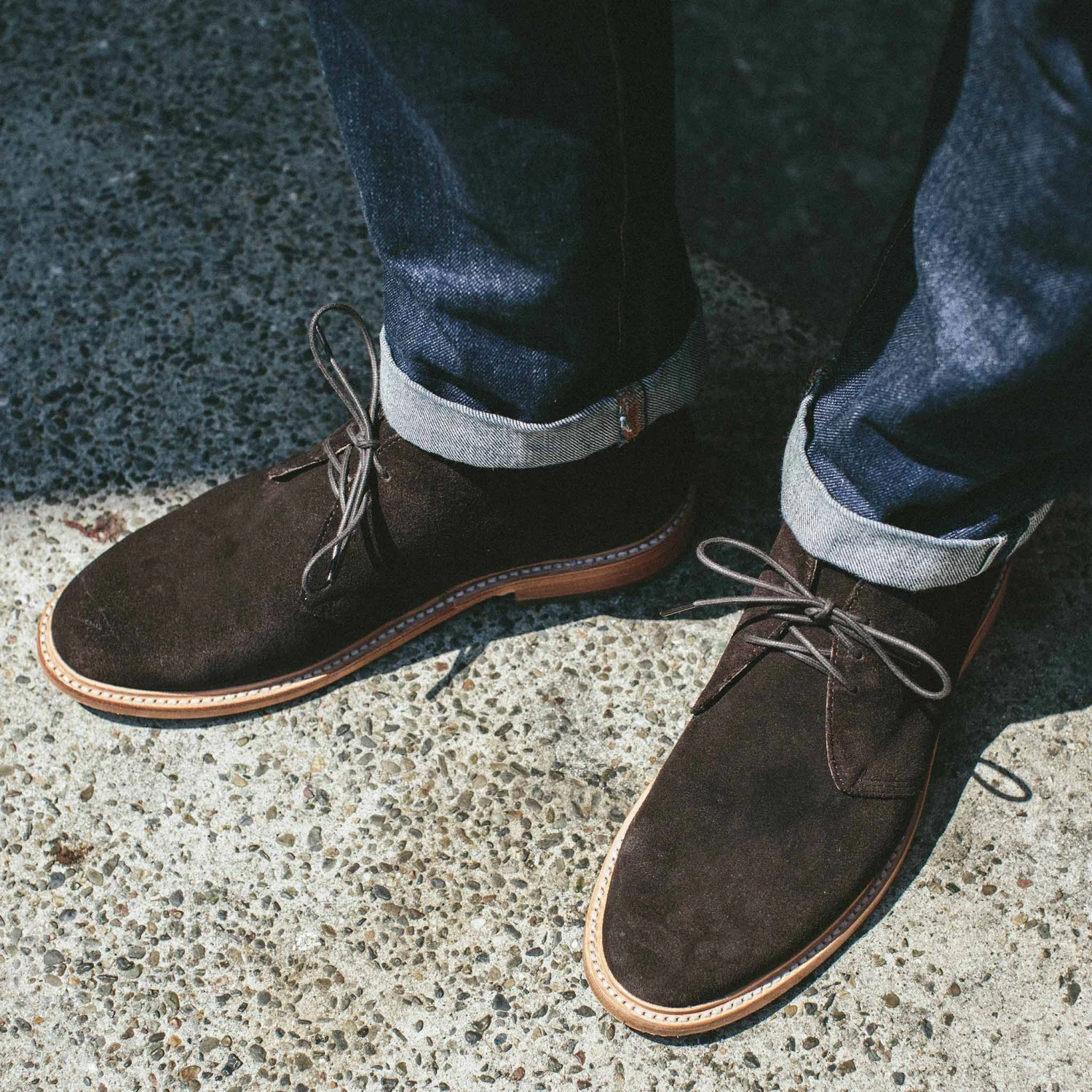 The Chukka In Weatherproof Chocolate Suede - Image 2