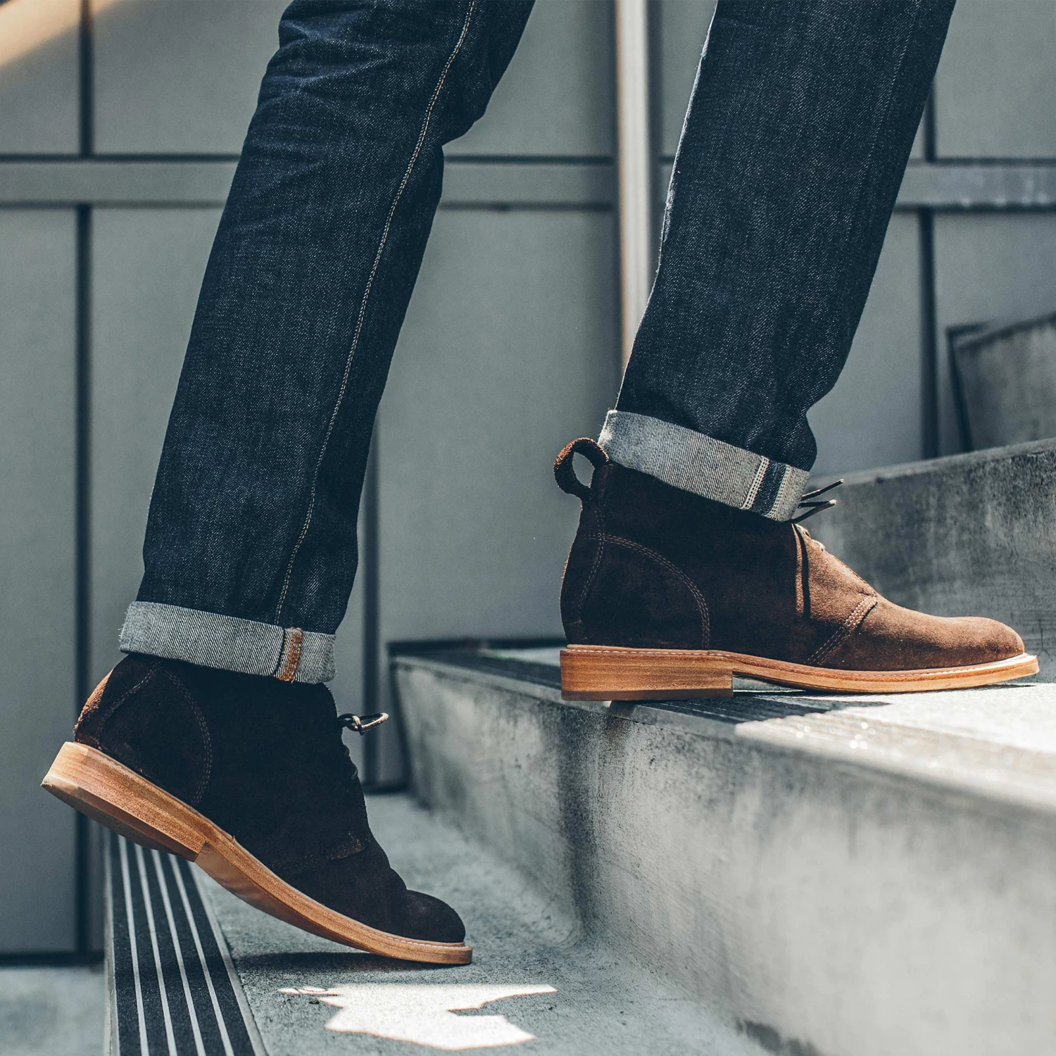 The Chukka In Weatherproof Chocolate Suede - Image 3
