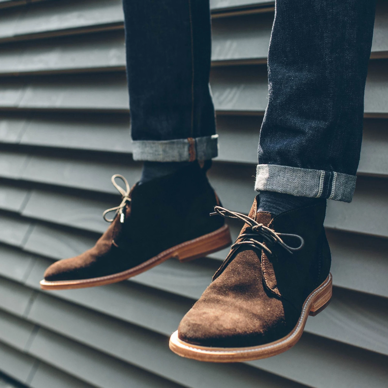 The Chukka In Weatherproof Chocolate Suede - Image 4