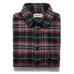 The Crater Shirt In Burgundy Plaid
