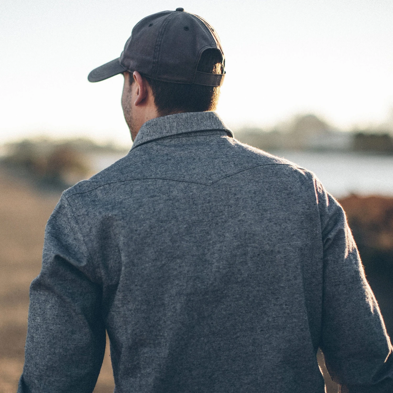 The Western Shirt In Upcycled Chambray - Image 6