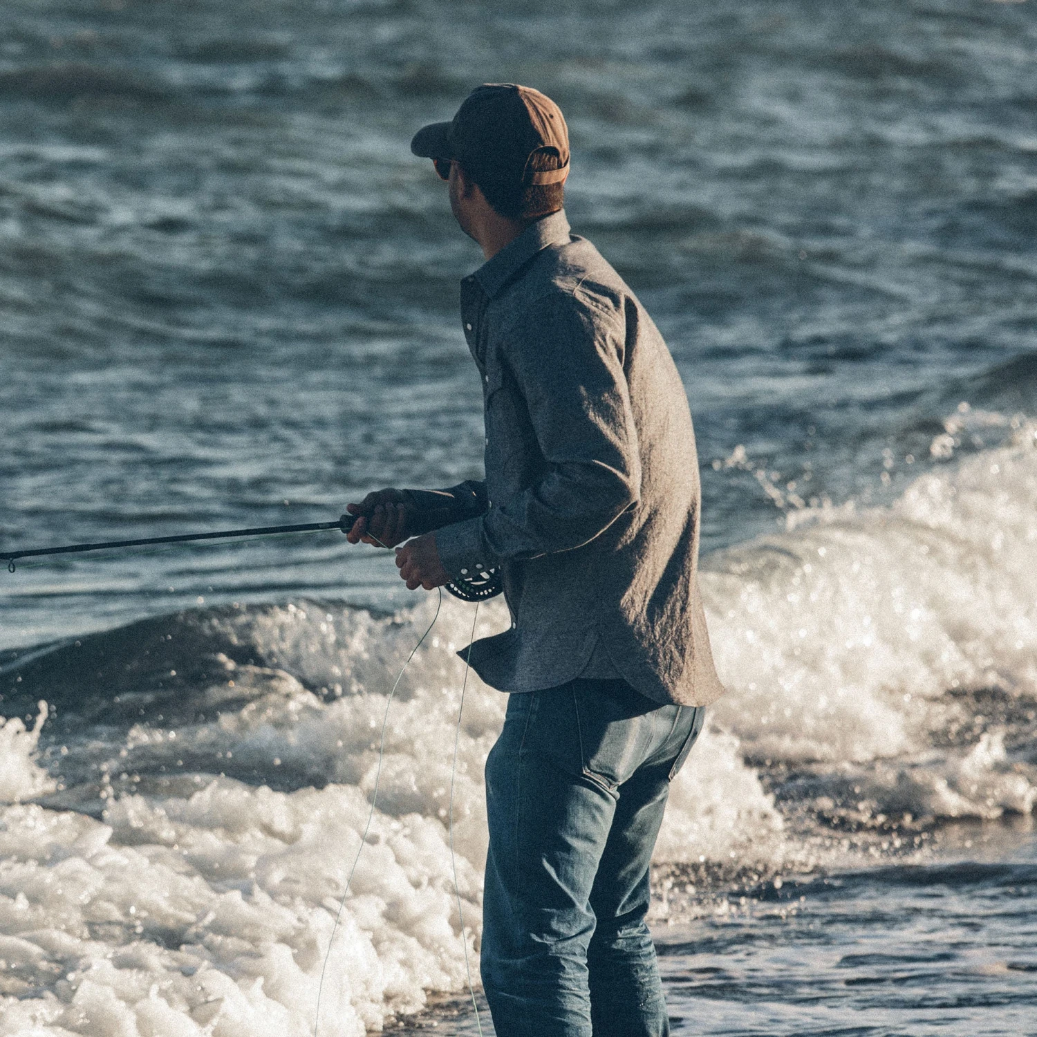The Western Shirt In Upcycled Chambray - Image 7
