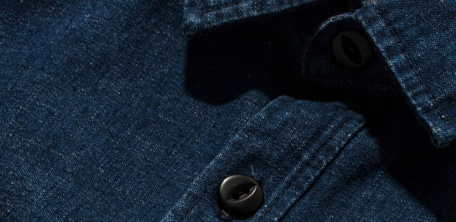 The Cash Shirt In Washed Selvage Denim - Image 10