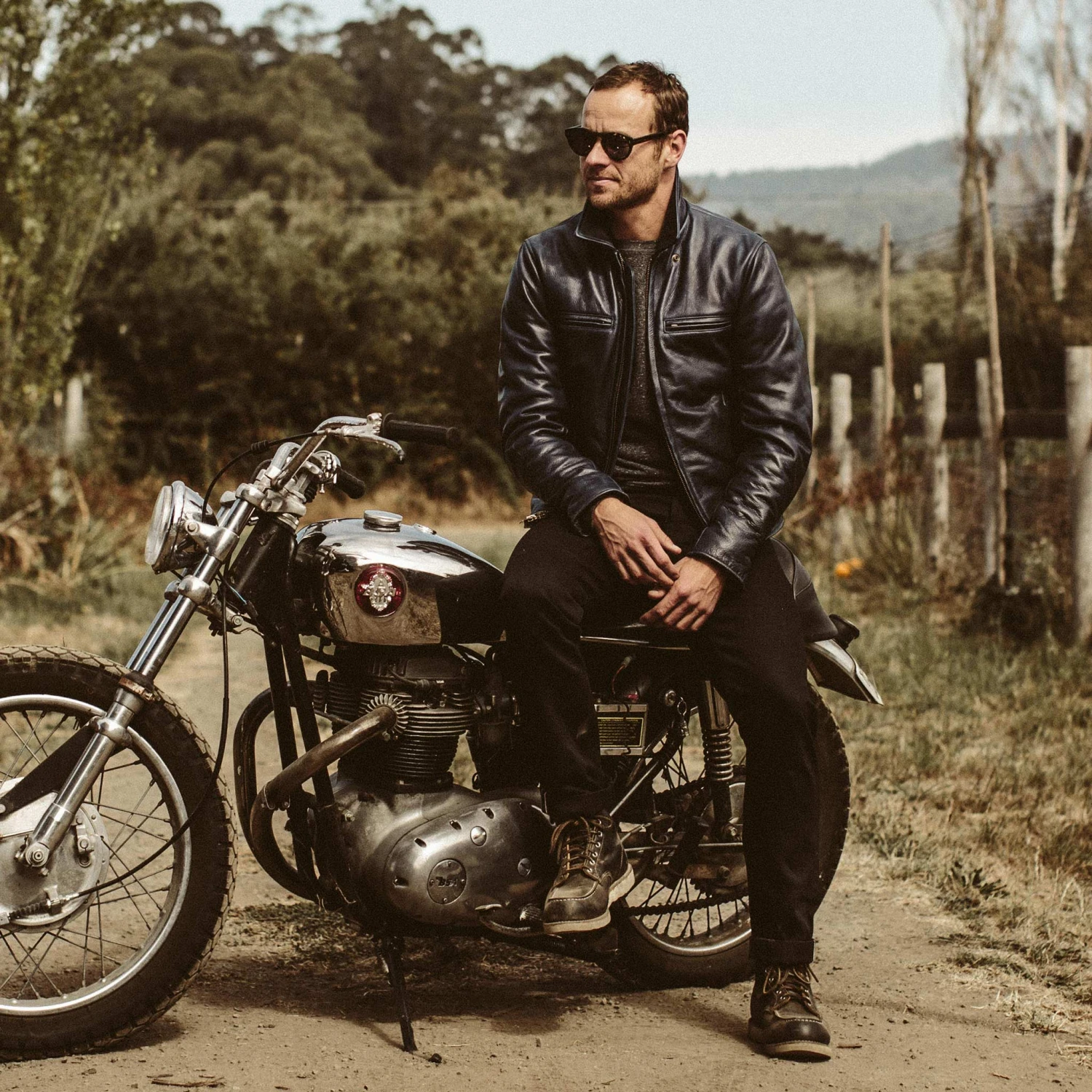 The Moto Jacket In Midnight Steerhide - Image 2