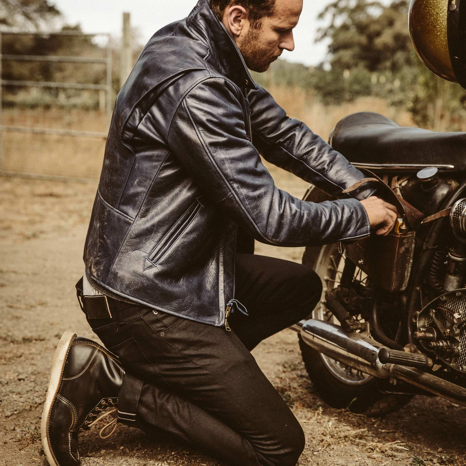The Moto Jacket In Midnight Steerhide - Image 6