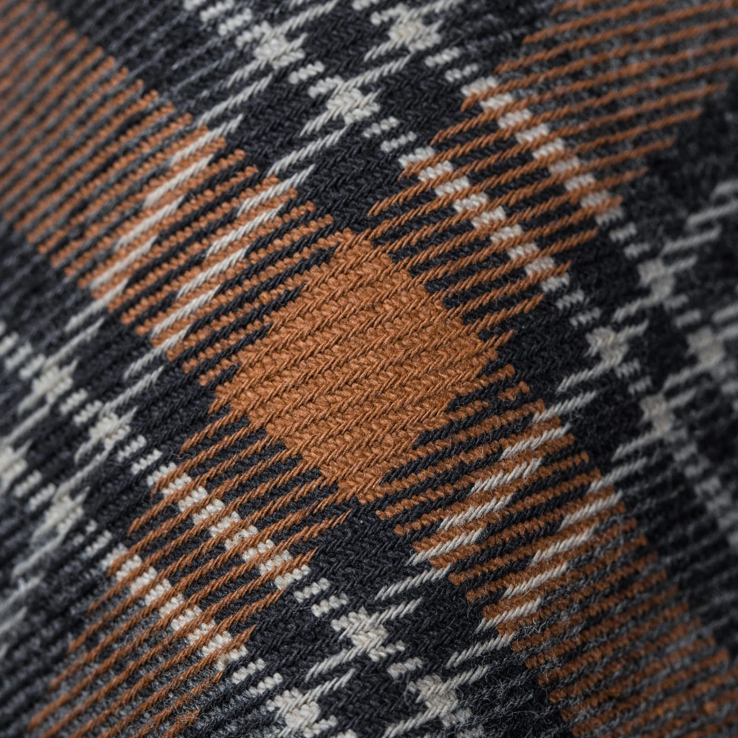 The Moto Utility Shirt In Charcoal & Rust Plaid - Image 8