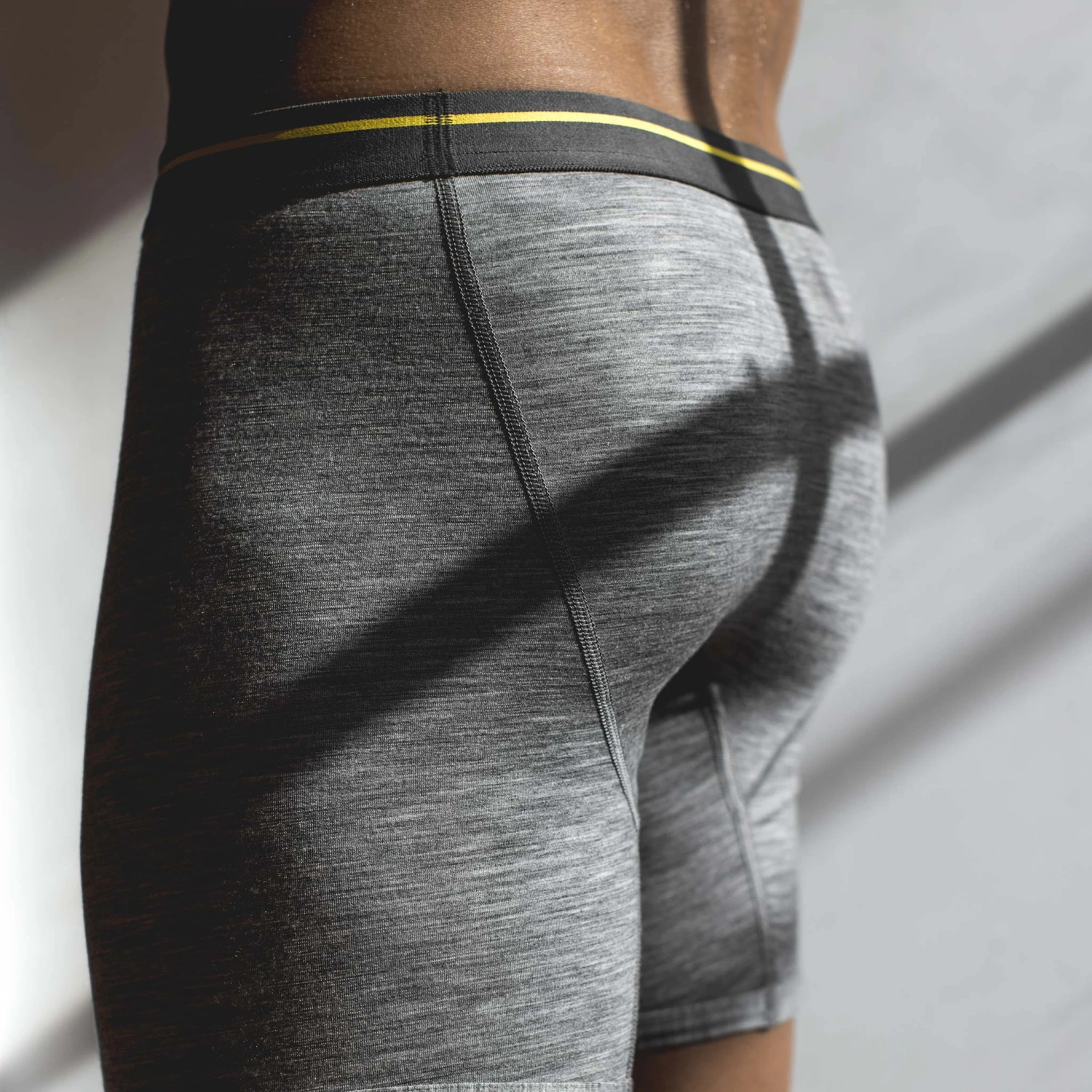 The Merino Boxer In Heathered Grey - Image 3
