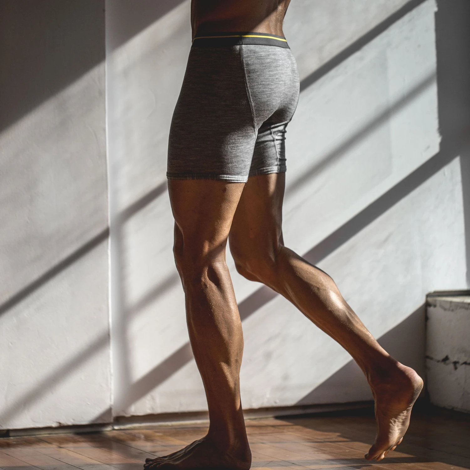 The Merino Boxer In Heathered Grey - Image 4
