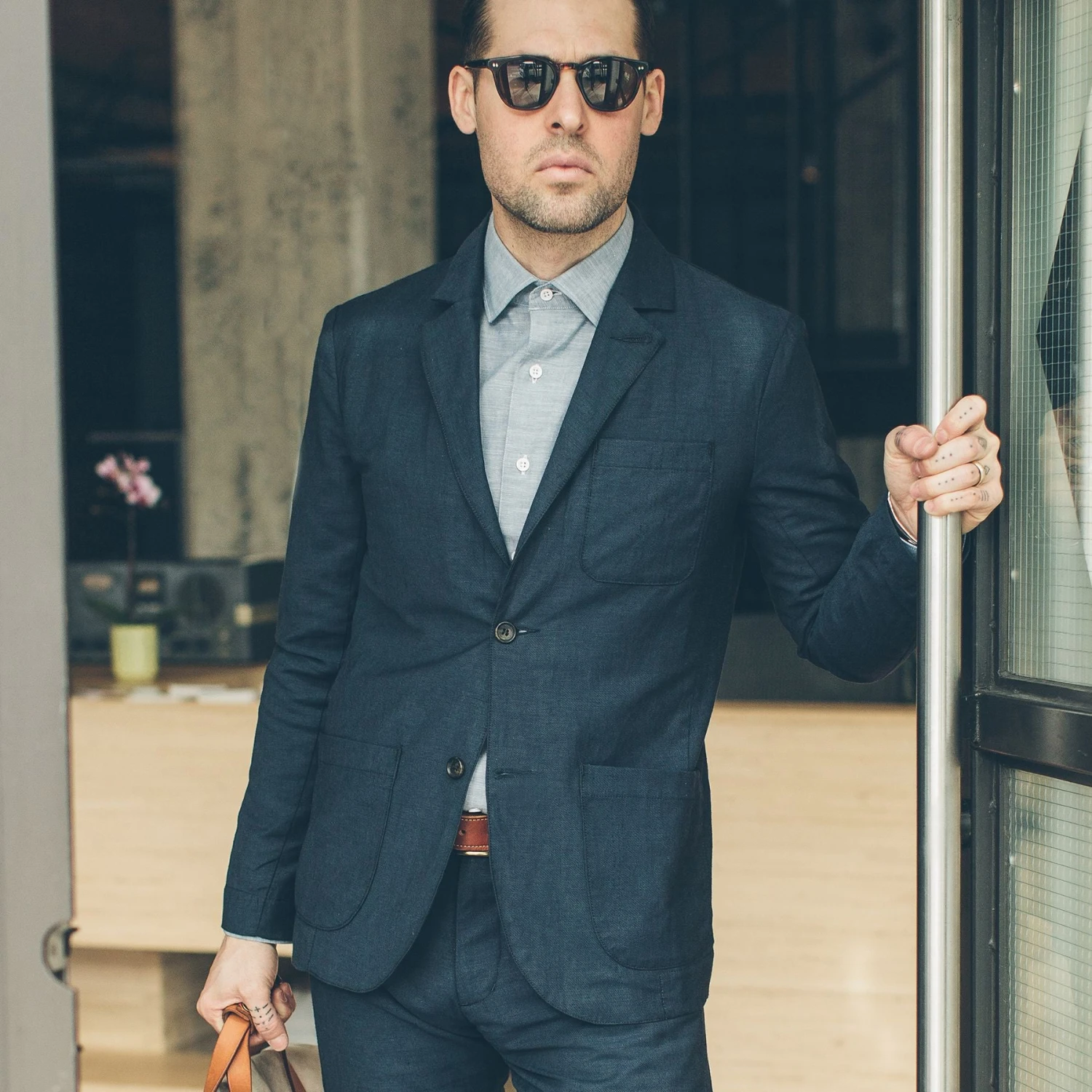 None The Telegraph Jacket In Navy - Image 5