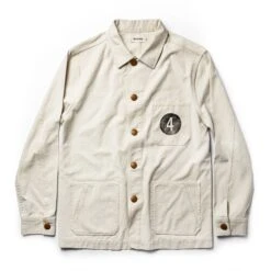 The Fourtillfour Ojai Jacket In Natural Reverse Sateen