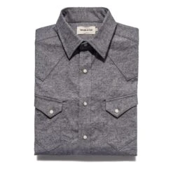 The Western Shirt In Upcycled Chambray