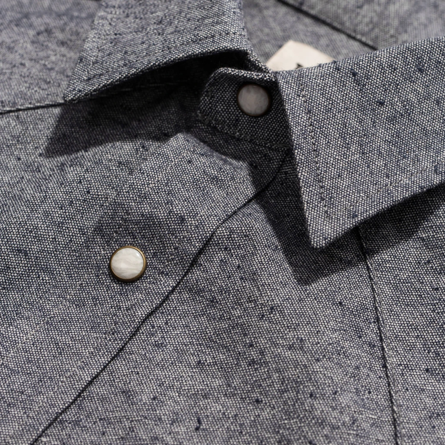 The Western Shirt In Upcycled Chambray - Image 8