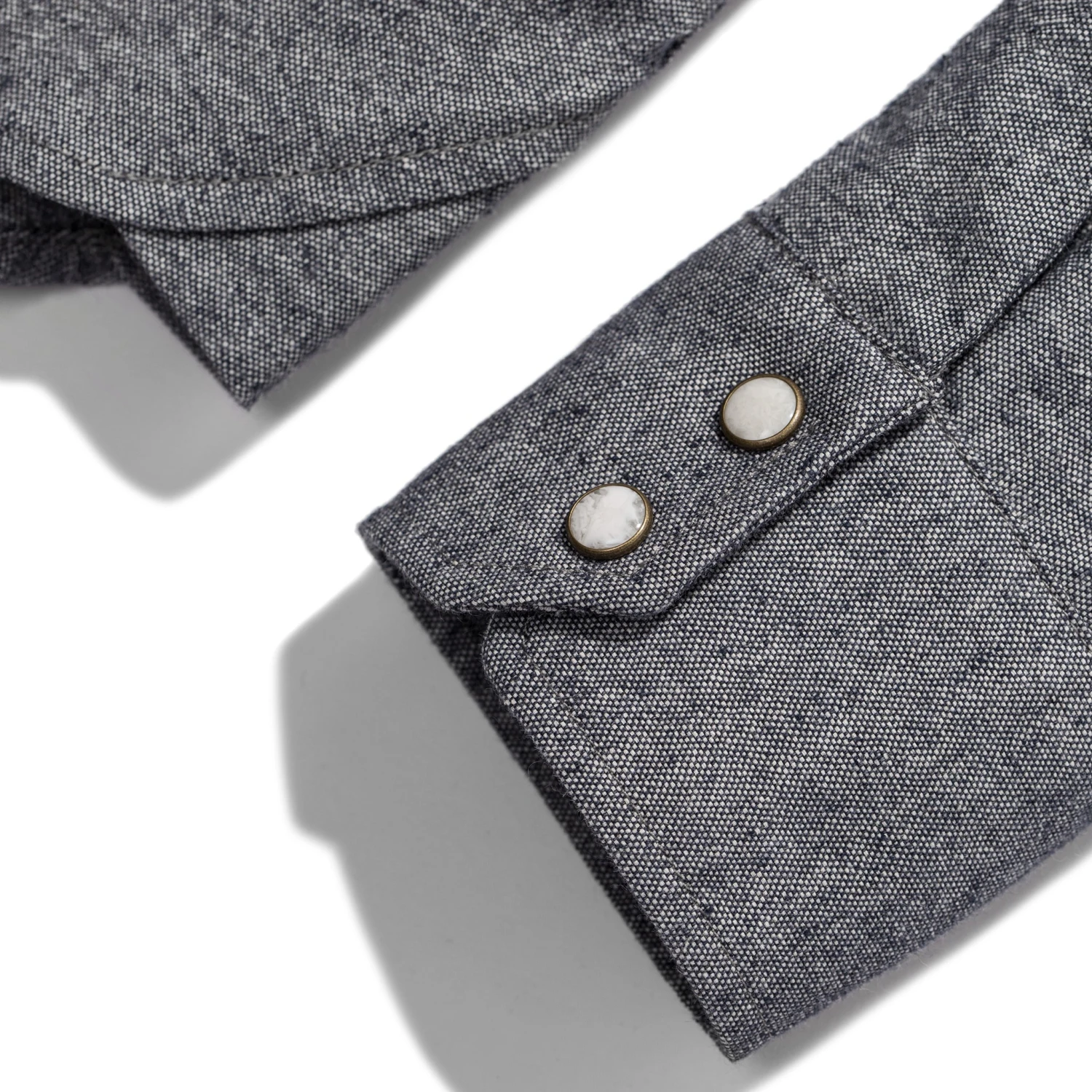 The Western Shirt In Upcycled Chambray - Image 11