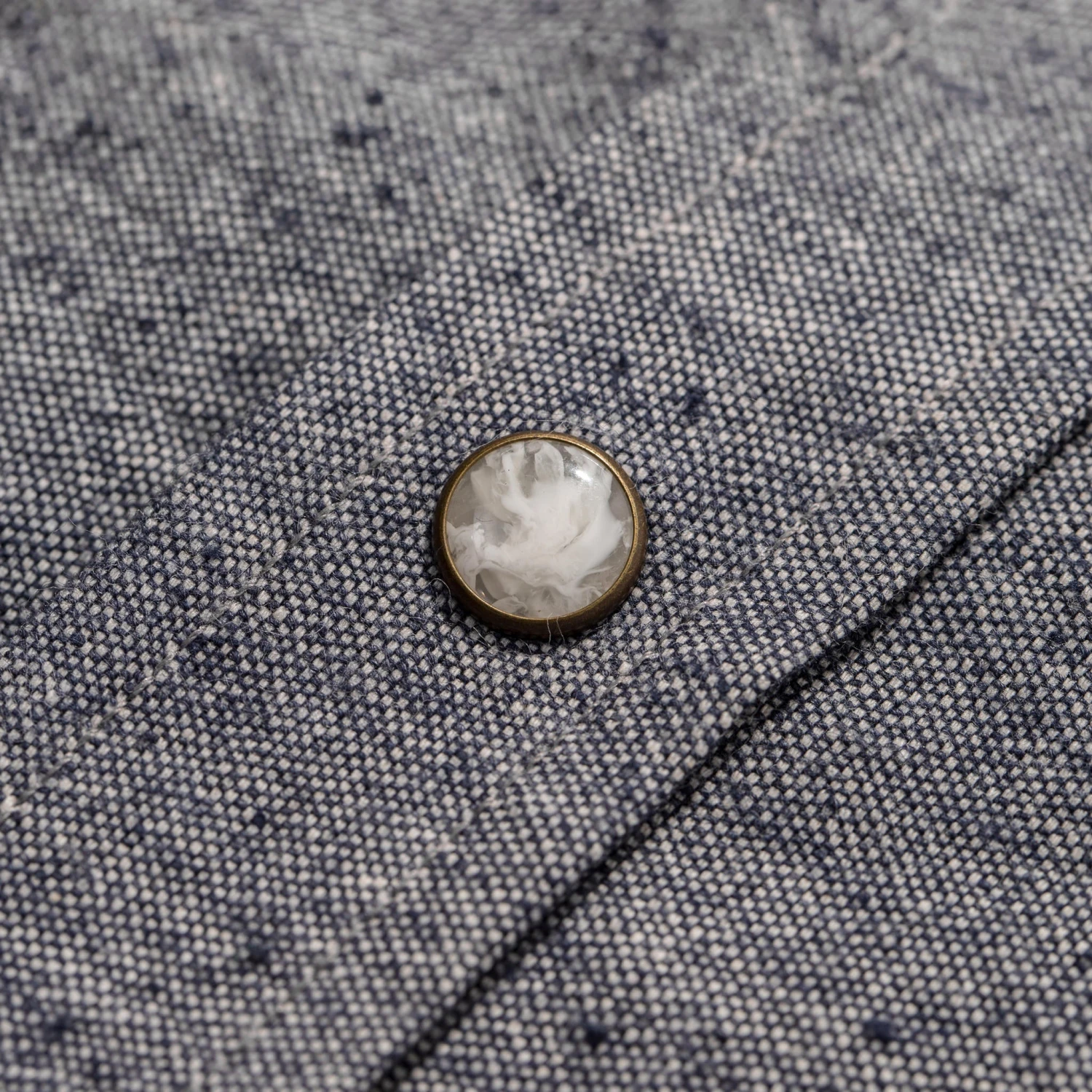 The Western Shirt In Upcycled Chambray - Image 9