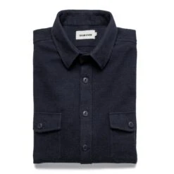 The Utility Shirt In Navy Jacquard