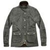 The Field Jacket In Dark Olive Beeswaxed Canvas