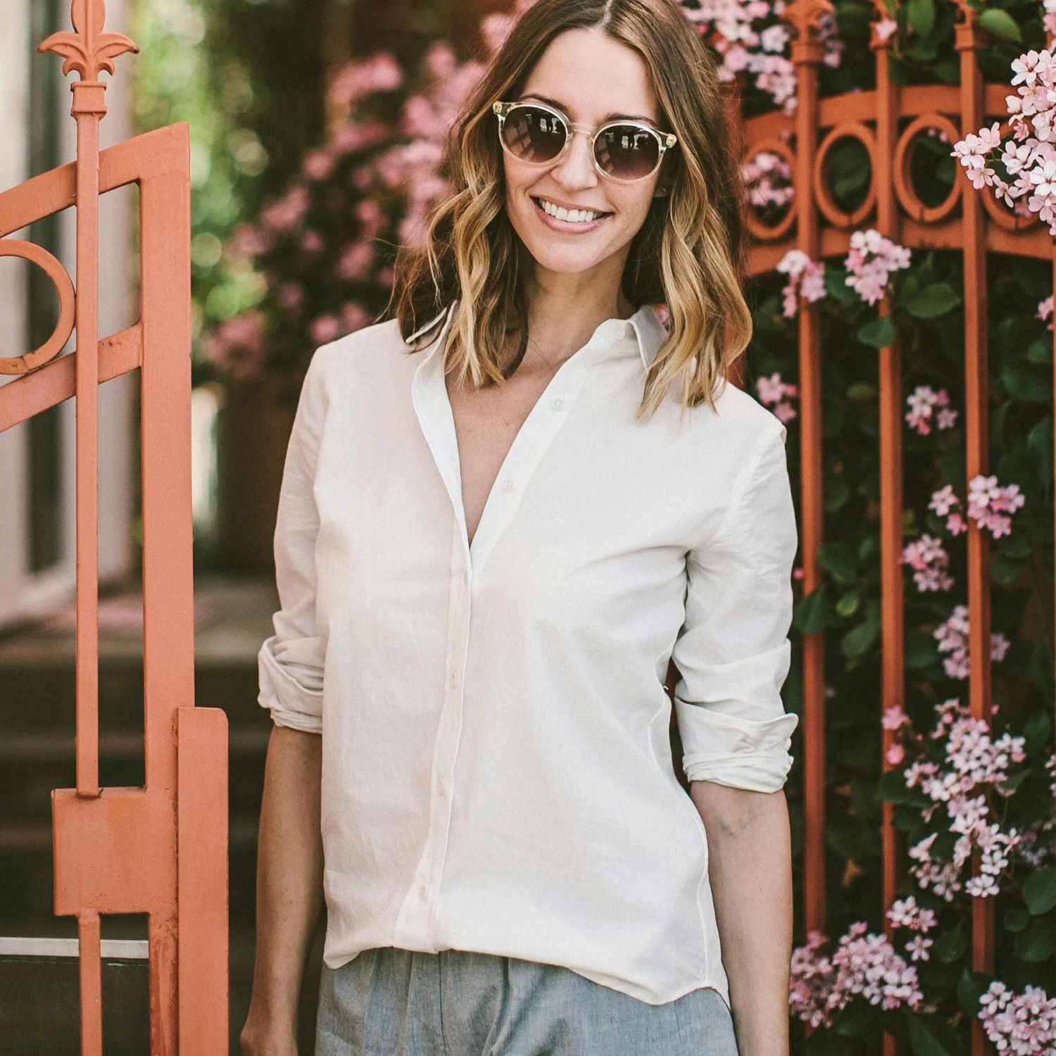 None The Katherine In Ivory Silk Cotton - Image 4