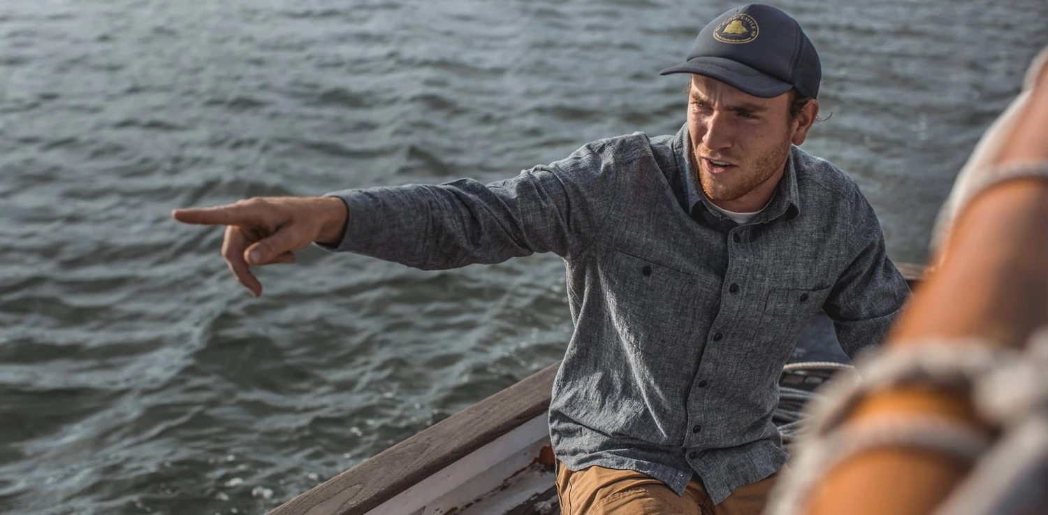 The California In Blue Hemp Chambray - Image 9